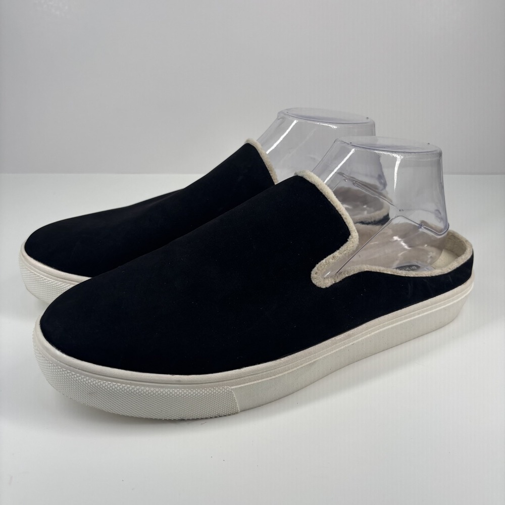 Dr. Scholl's Maiden Cozy Women's US 10M Black Suede Slip-On Comfort Mule Shoes‎
